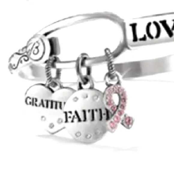 Brighton Power of Pink Collectible Silver Bangle Bracelet with Collectible Tin - Image 9