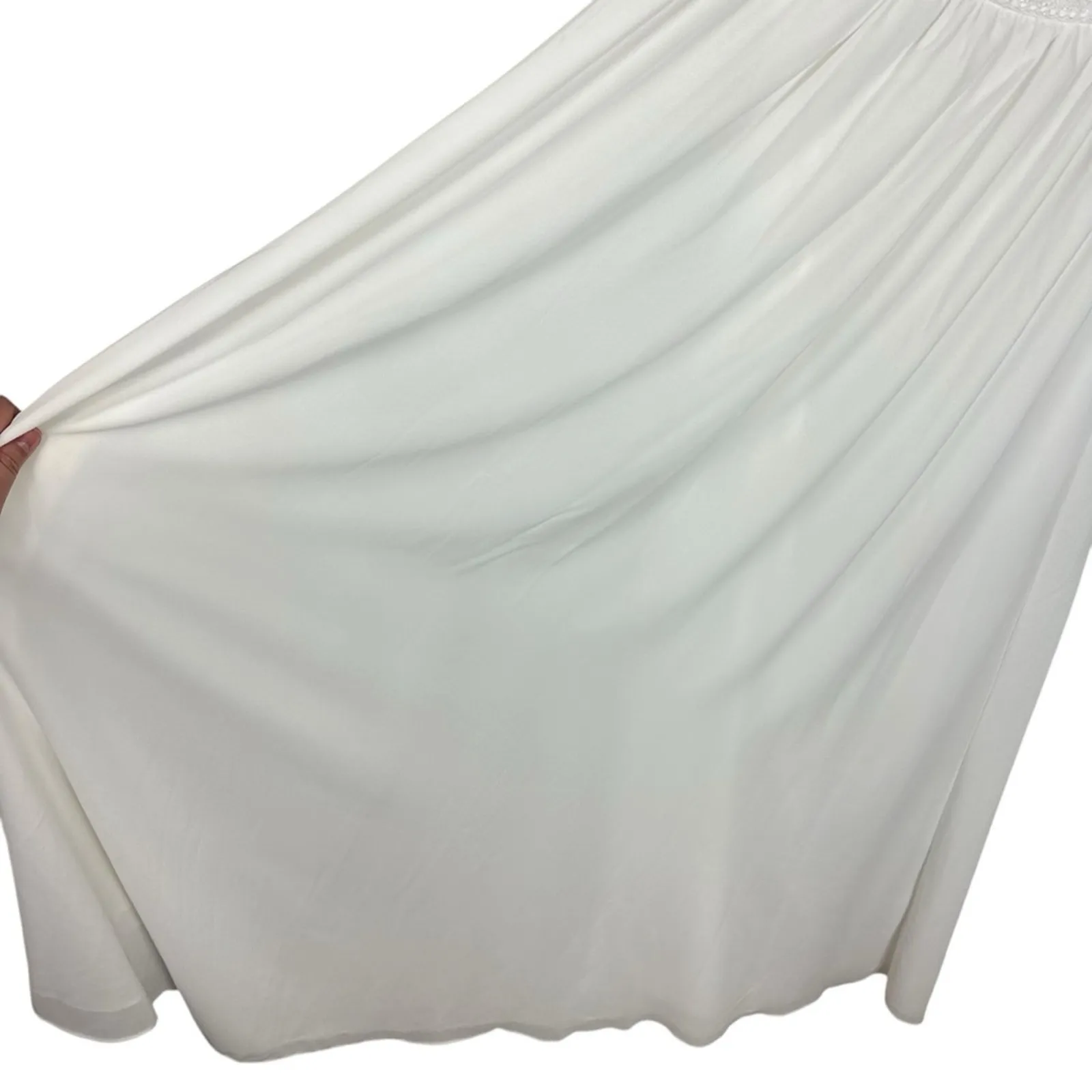 Lulu’s Forever & Always White Lace Maxi Dress Sz XS NWT Bridesmaid Formal - Image 11