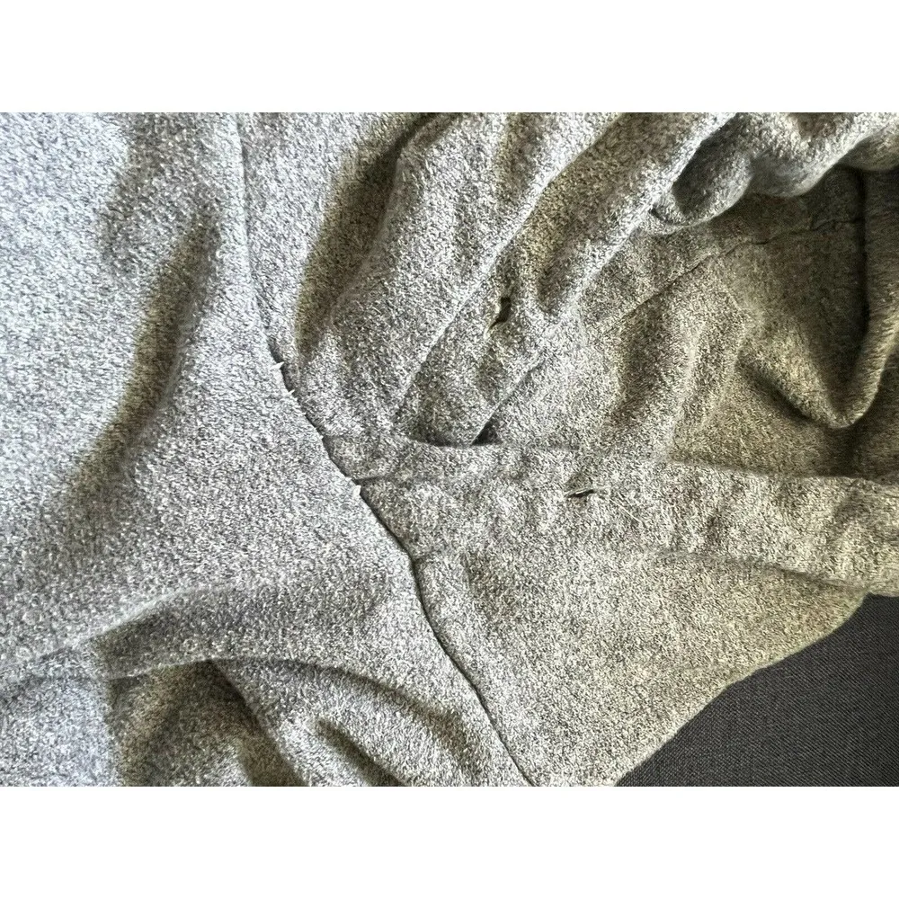 Montfort Gray Oversized Womens Hoodie Boxy Sweatshirt Size Medium - Image 5
