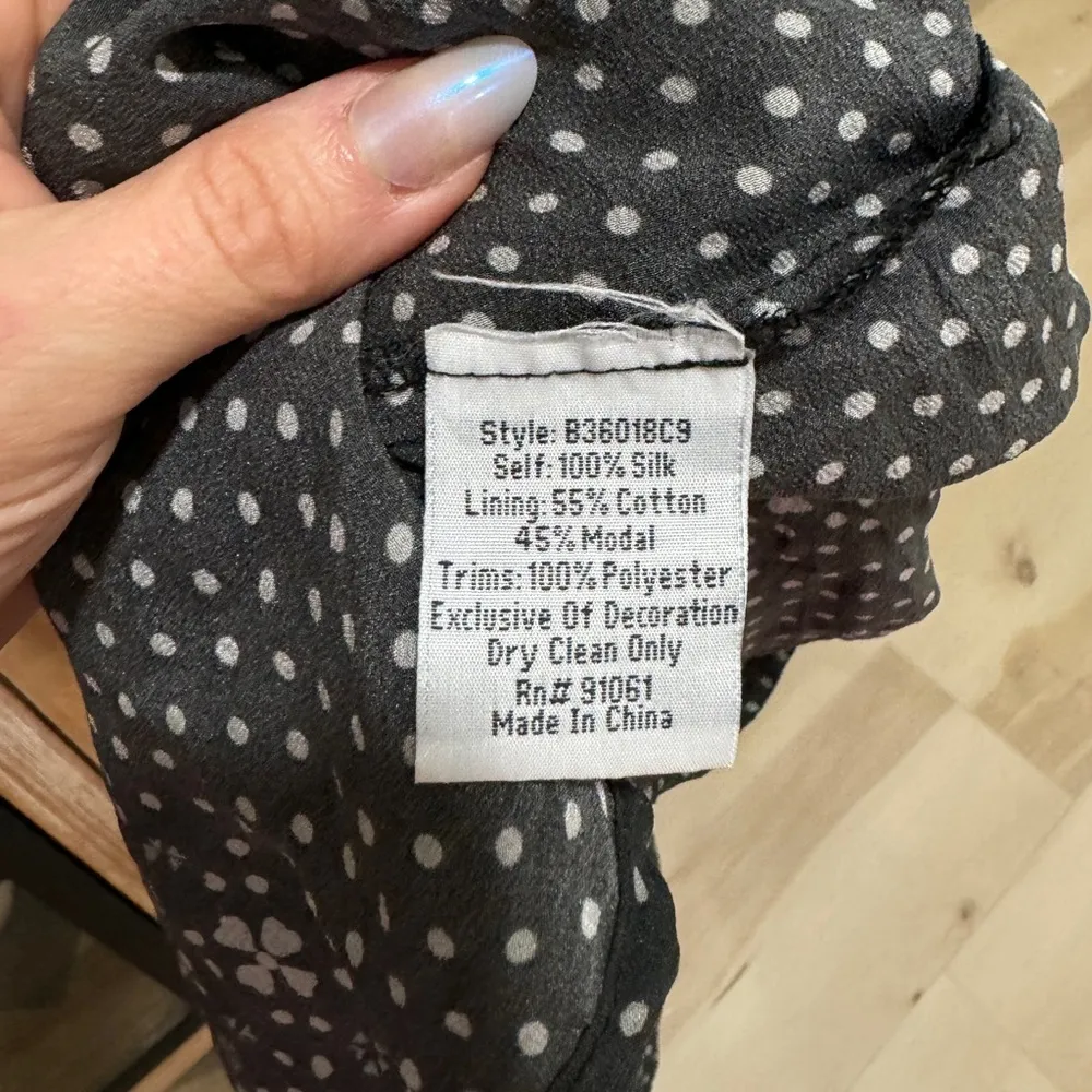 Johnny Was Silk Biya mini dress embroidered flowers floral ruffles short sleeve - Image 8