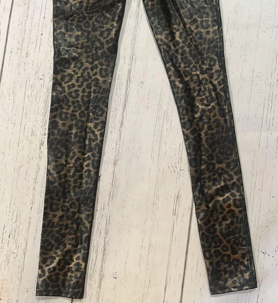 Spank faux leather leopard leggings - Image 8