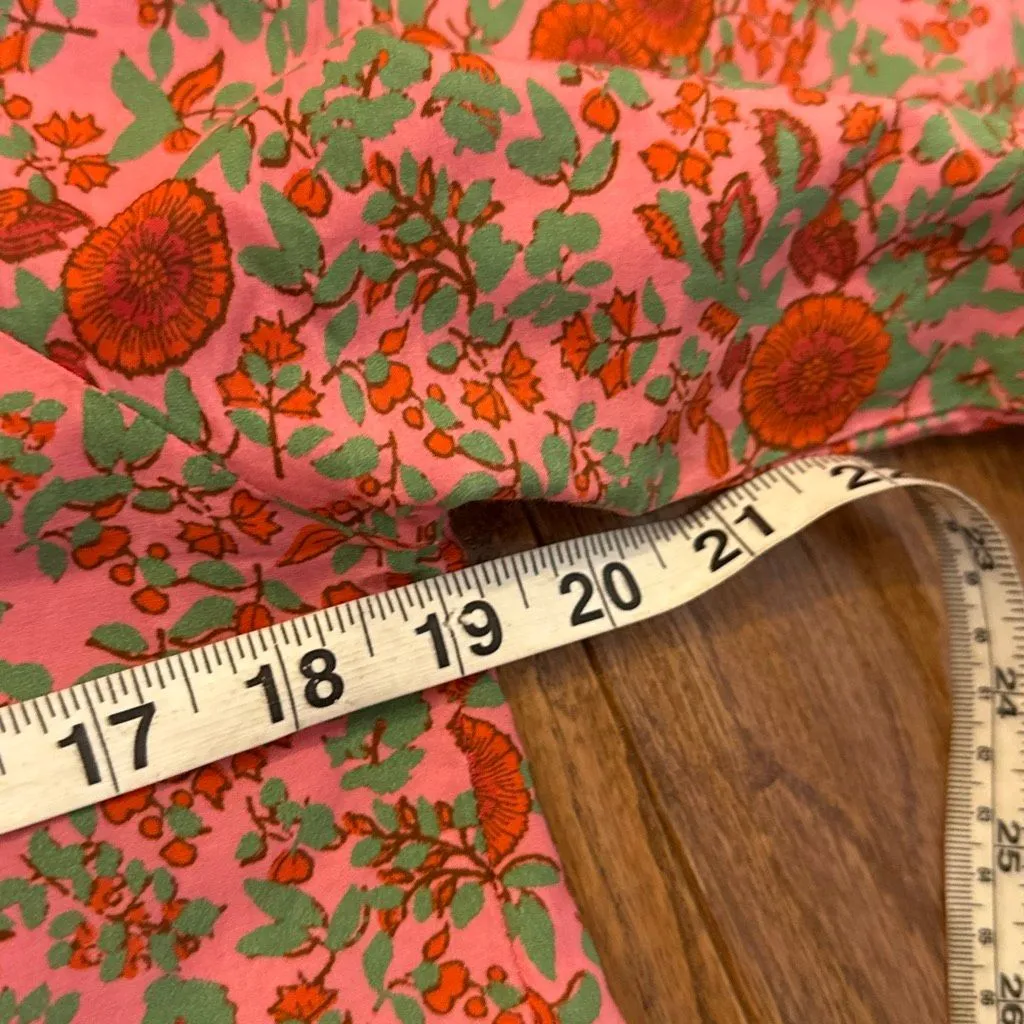 Roller Rabbit Rhody Janni cotton floral tiered long sleeve dress small - Image 11