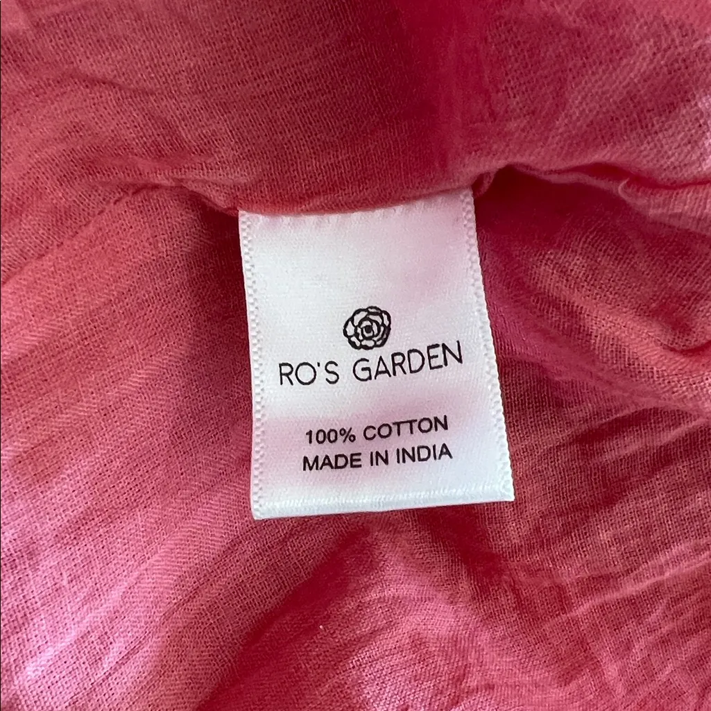 Tuckernuck Ro's Garden Floral Maxi Dress Pink Tiered Sz XS - Image 9