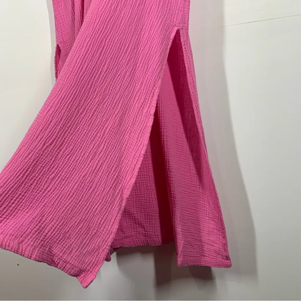 Buddy Love Carmen Cover Up Maxi Dress Size Medium Pink - Image 9