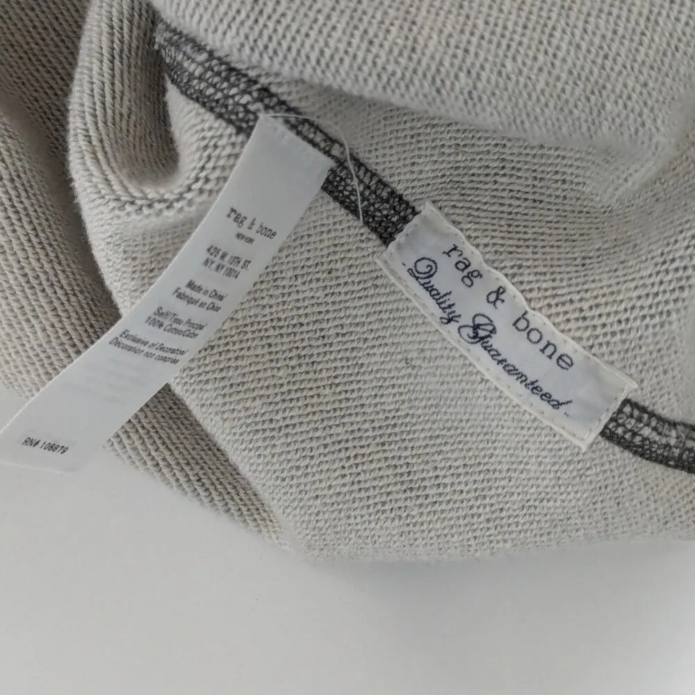 Rag and Bone Jeans Eyelet Embroidered Gray Dress Short Sleeve Womens Medium Grey - Image 7