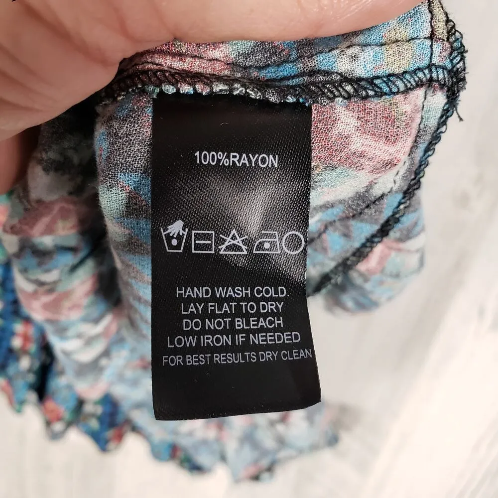 Sea Gypsies Lined Lace Mandalin Strappy Sleeveless Mini Dress Women's Size Small - Image 9