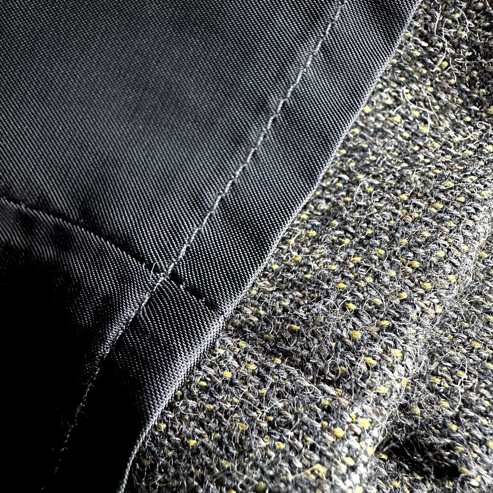 Peruvian Connection Pencil Skirt Baby Alpaca Wool Lined Slit Pleated Brown 8 - Image 4