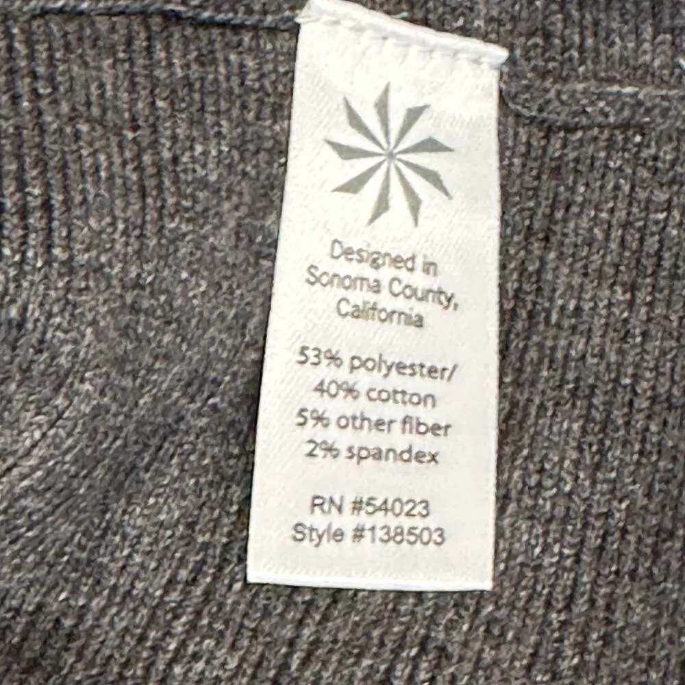 Athleta Grey Knit Sleeveless Sweater Dress sz M Ananada Dress - Image 4