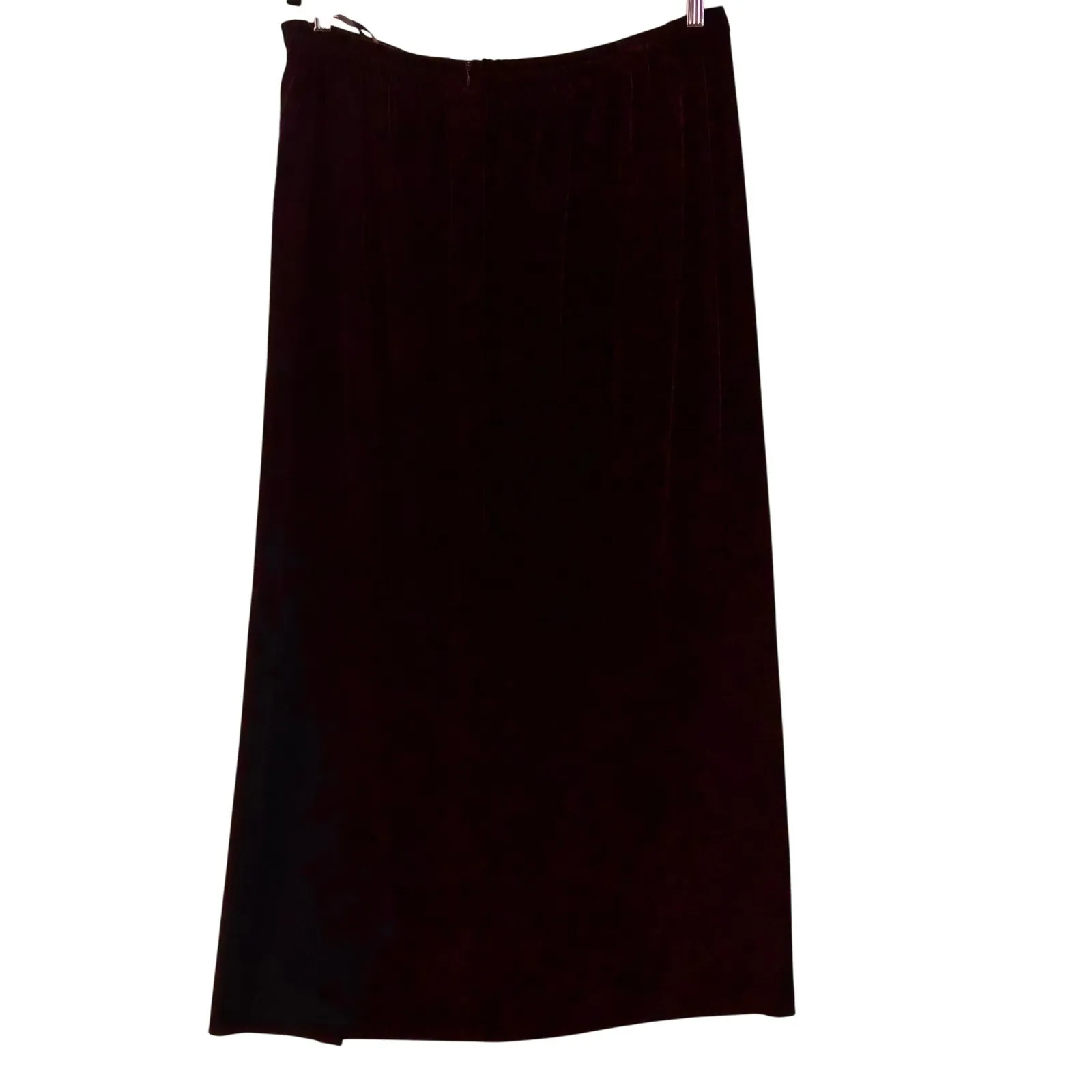 Velvet Maxi Skirt Black 18W - Image 2