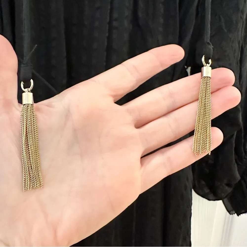 NWT Zimmerman Maples Frill Playsuit Stripe Ruffle Romper Black sz 1 Small - Image 8