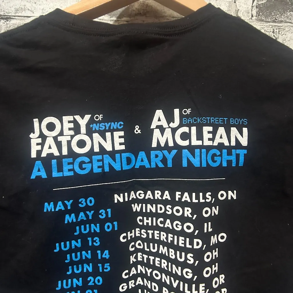 EUC Next Level Apparel Backstreet Boys Nsync Tour Black Graphic T-Shirt Size S - Image 8