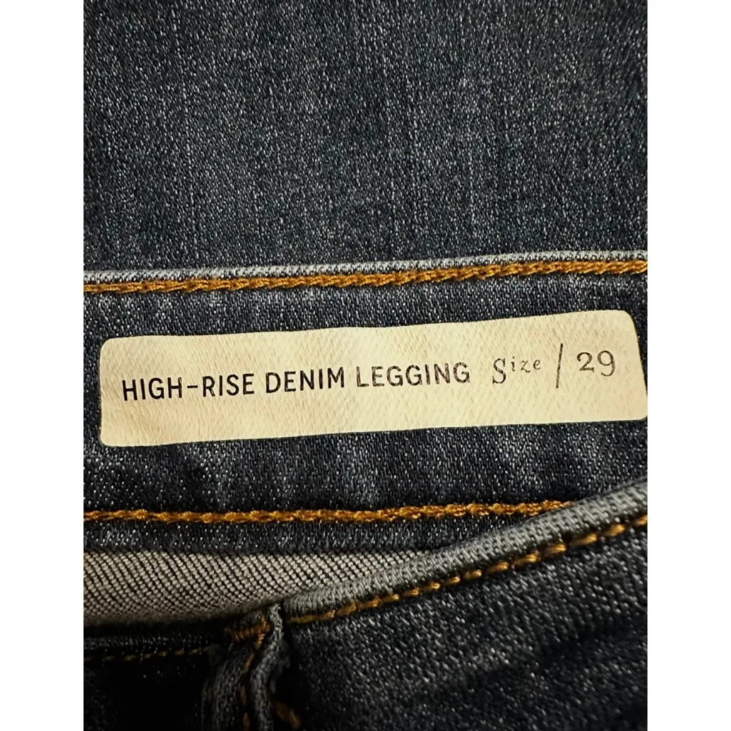 Pilcro and the Letterpress Blue High Rise Denim Legging Size 29 - Image 5