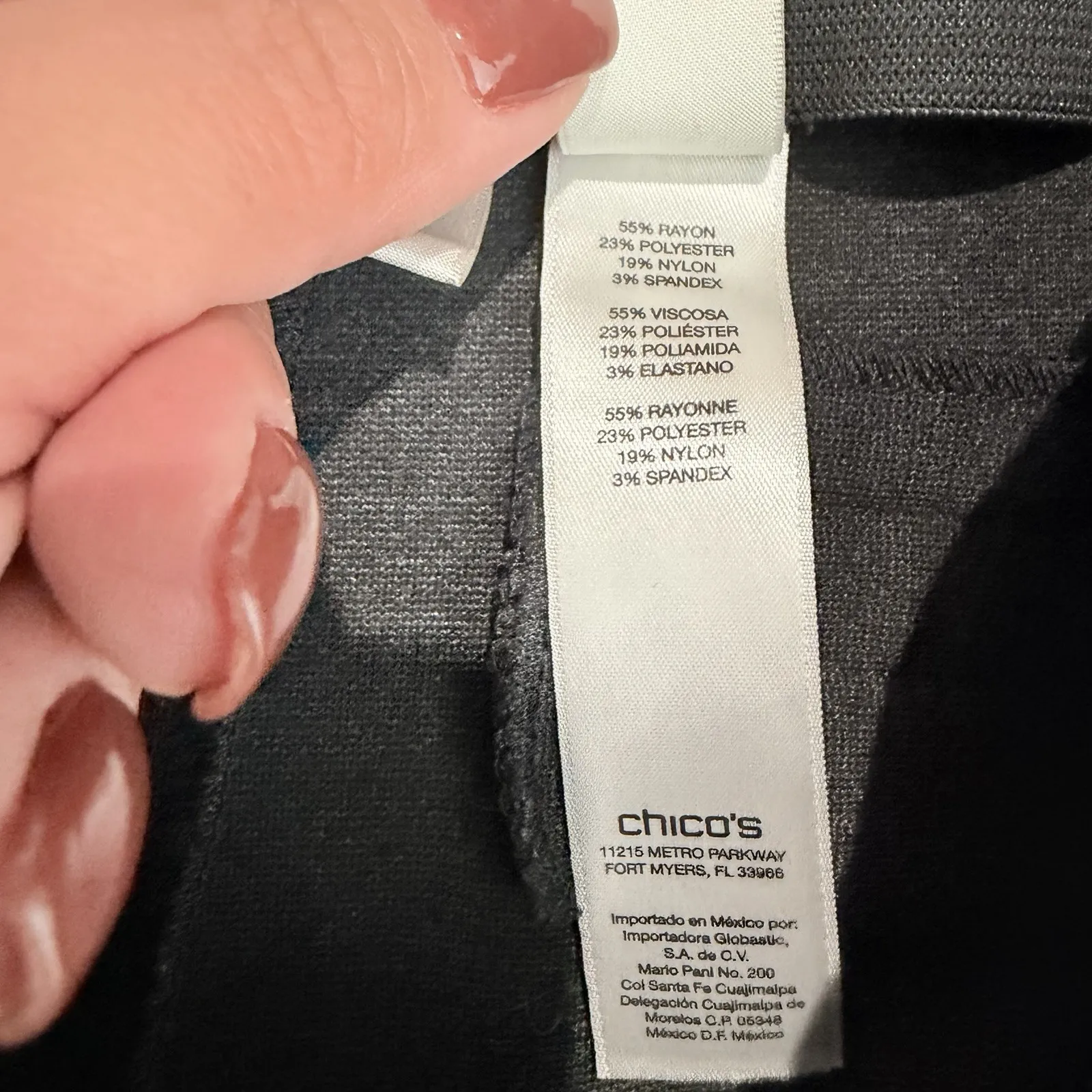 Chico's The Lindy Straight Leg Pants Basic Side Zip Gray Size 10 Chico's 1.5 - Image 4