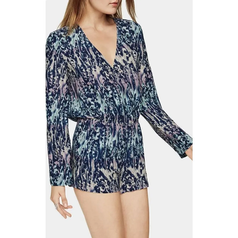 New. BGBGmaxzaria blue romper. Retails $228. Medium - Image 4