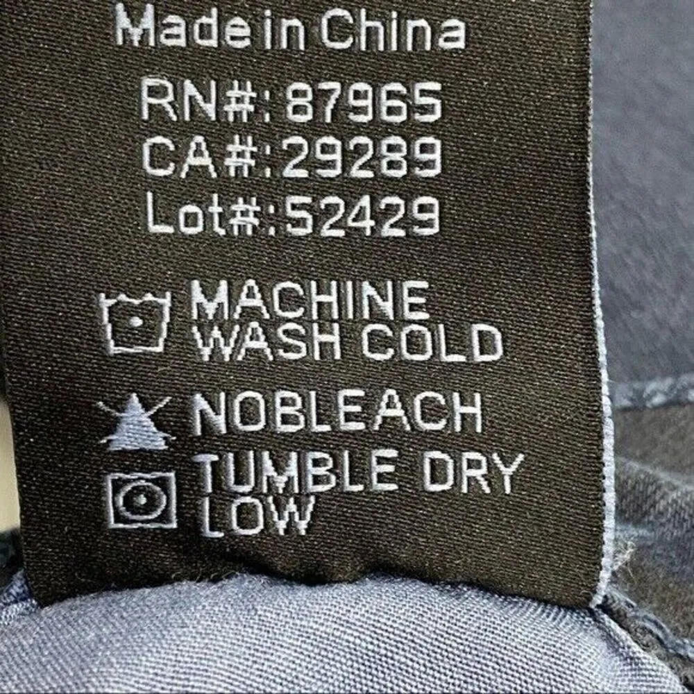 Elan Skinny Jeans Pants Camo Jayme Button Fly  Blue High Rise Women's Size S NEW - Image 11