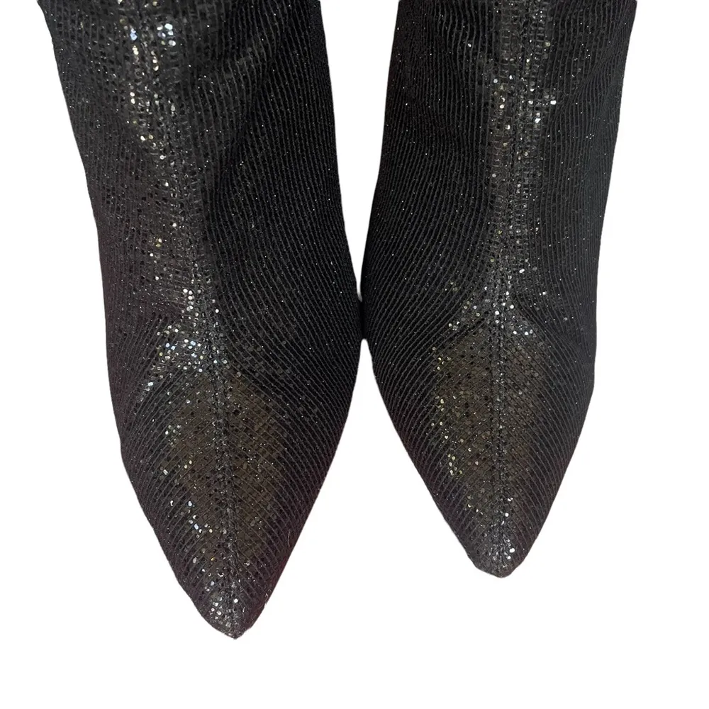 Cape Robbin  Beautiful sparkly thigh high block heel boots - Image 6