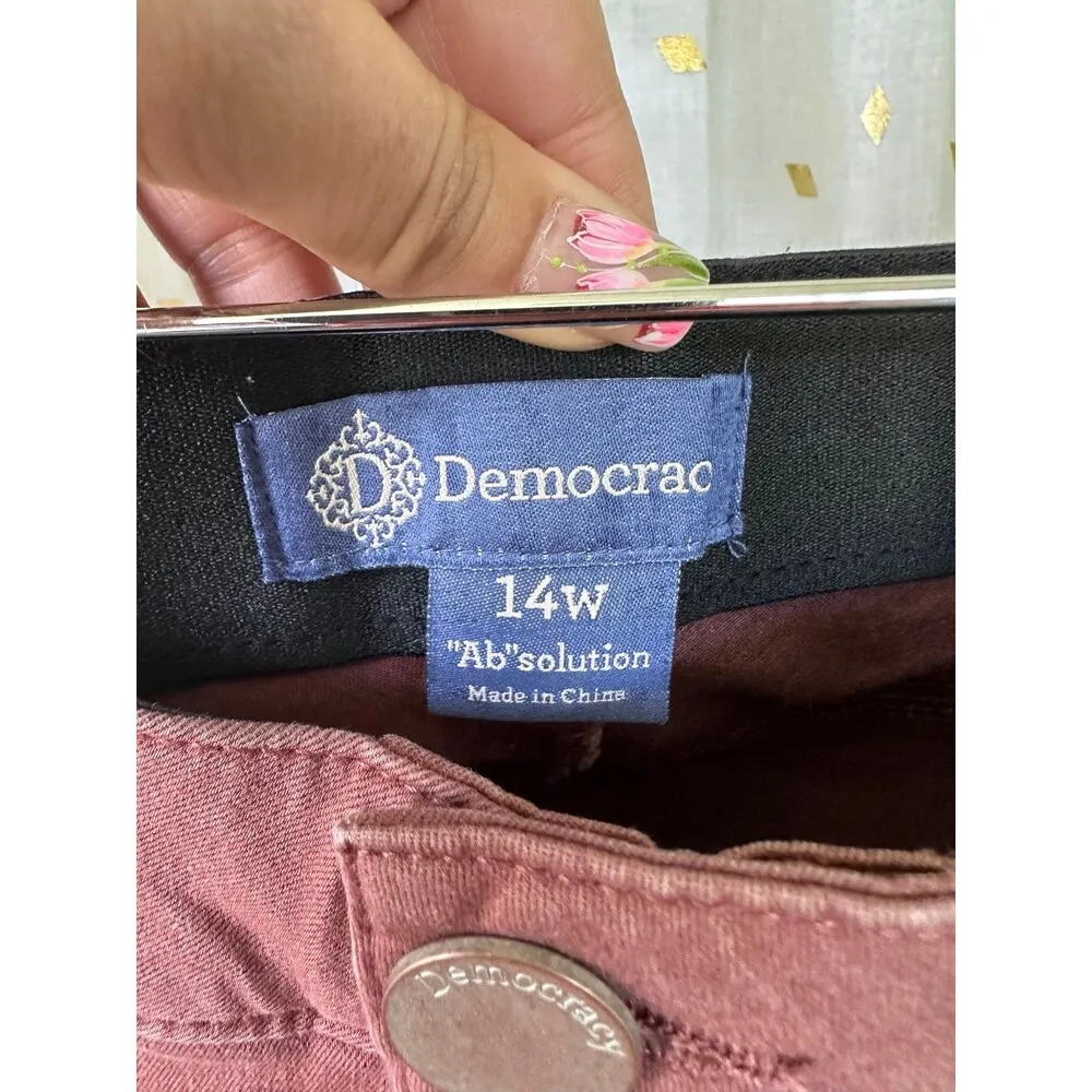 Democracy Absolution Stretched Booty Lift Colored Ankle Skimmer Pants 14W - Image 5