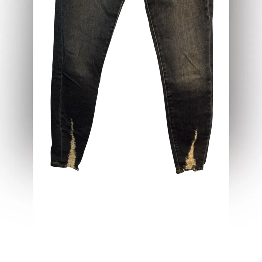 Liverpool Los Angeles High-Rise Ankle Skinny Jeans Dark Wash Sz 4/27 Distressed - Image 4