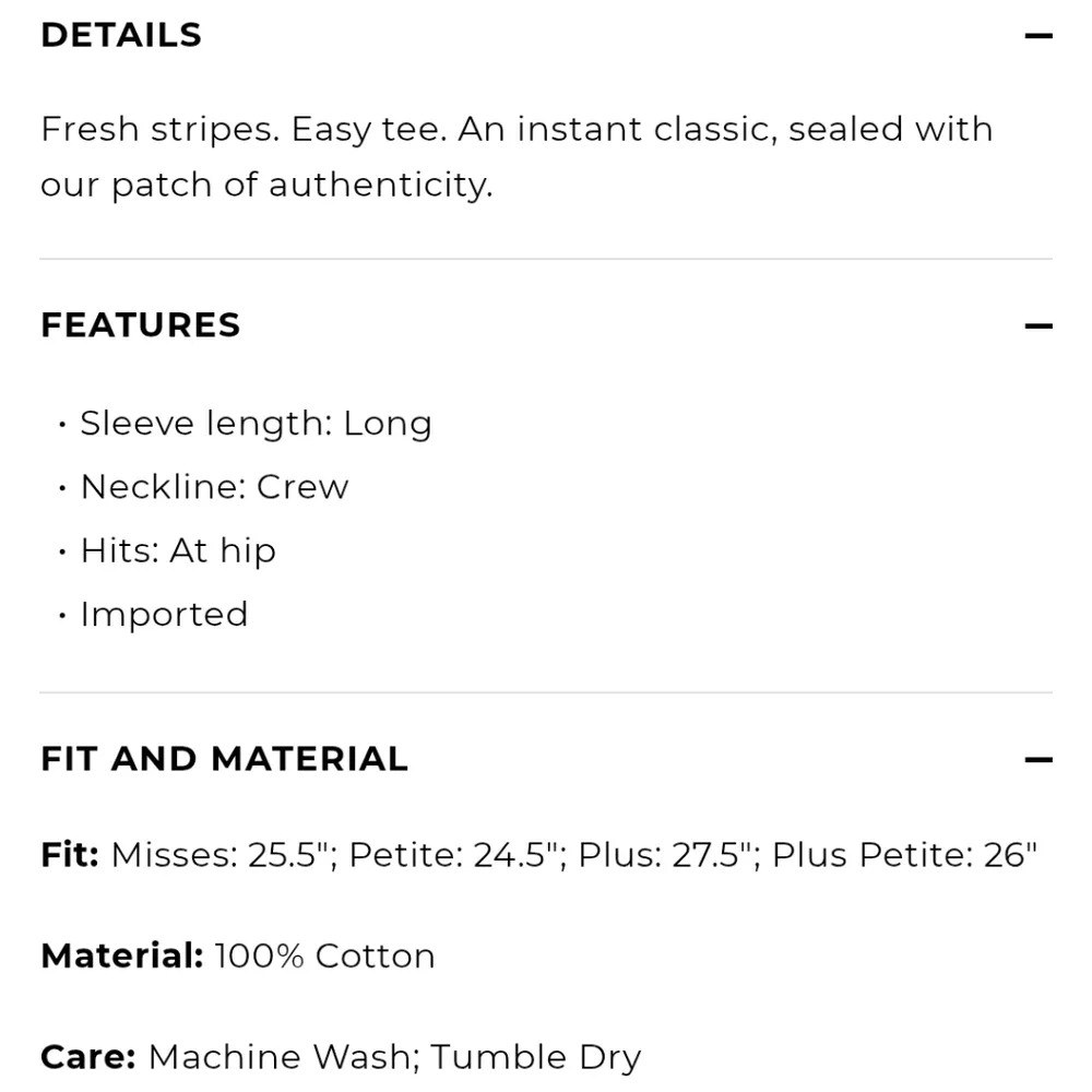 Talbots Bateau Stripe Talbots Tee | Talbots Long Sleeve Striped Shirt - Image 15