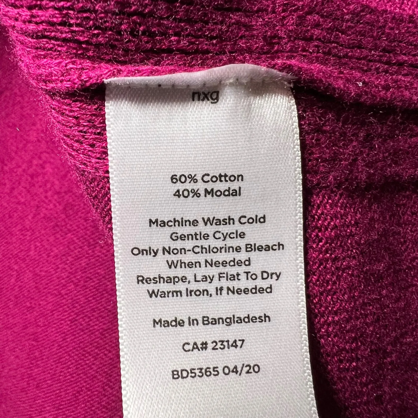 Talbots Fuchsia Pink Cotton Modal Blend Poncho Sweater Cape Small Medium - Image 2