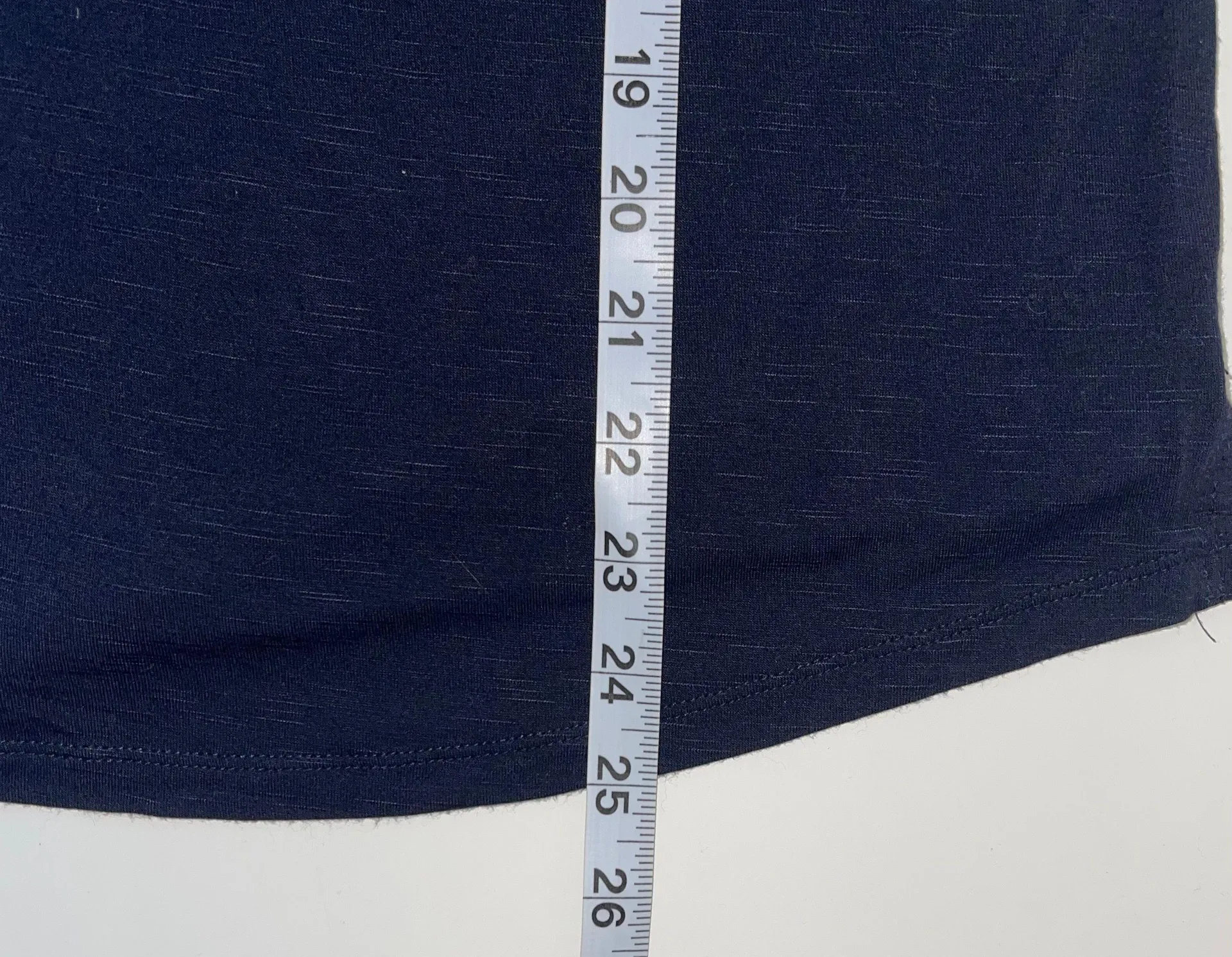 Maurices 24/7 Navy Blue Keyhole Strappy Front Short Sleeve Tee - Image 7