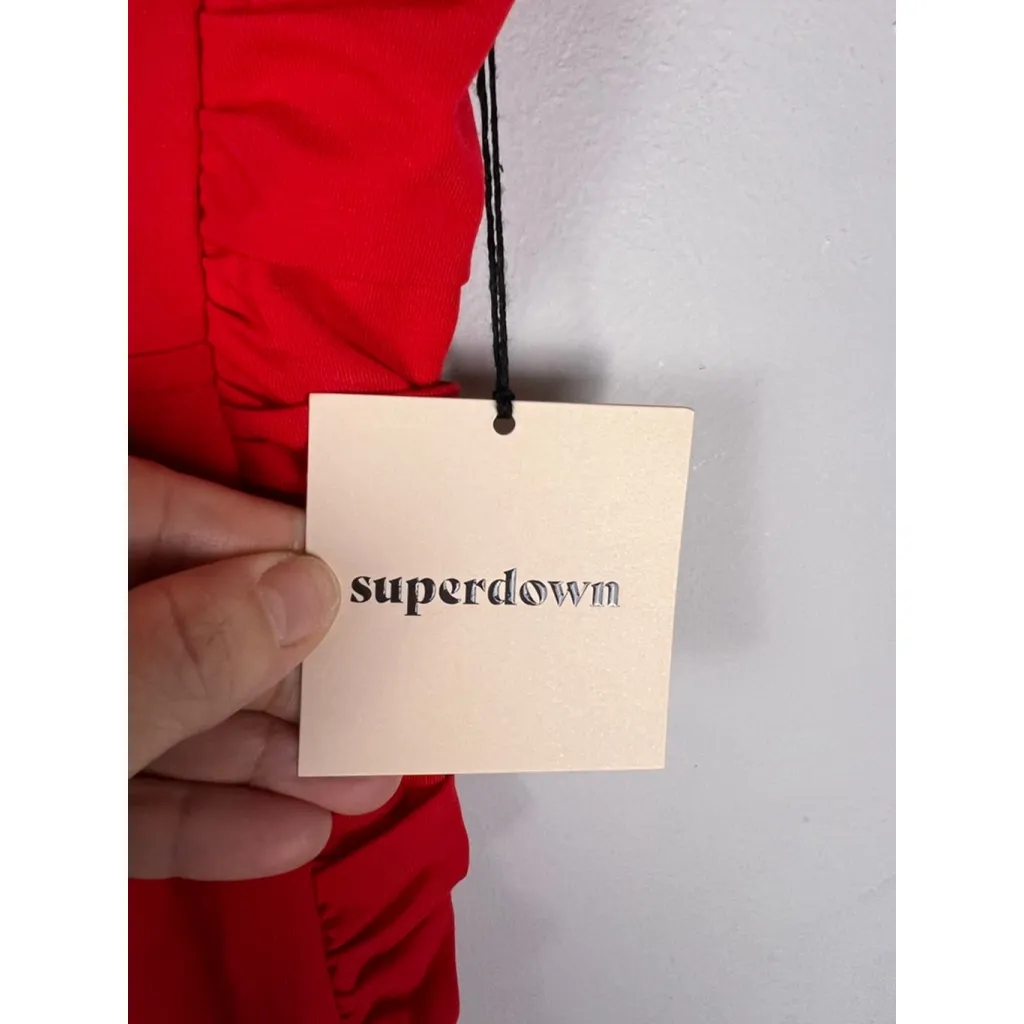 superdown Red Off Shoulder Bodycon Dress | XS | NWT Glam Night Out Date Party - Image 4