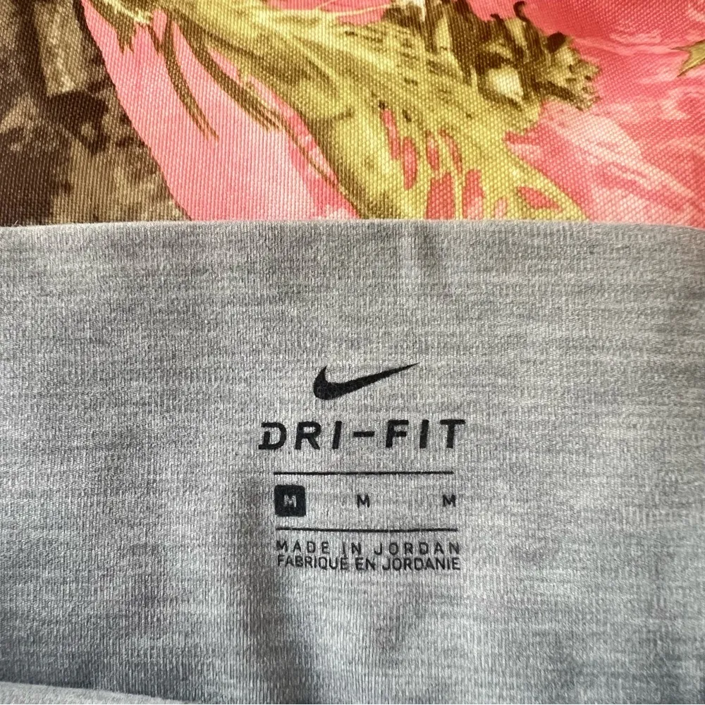 Nike leggings high waisted light heather grey full length - Image 7