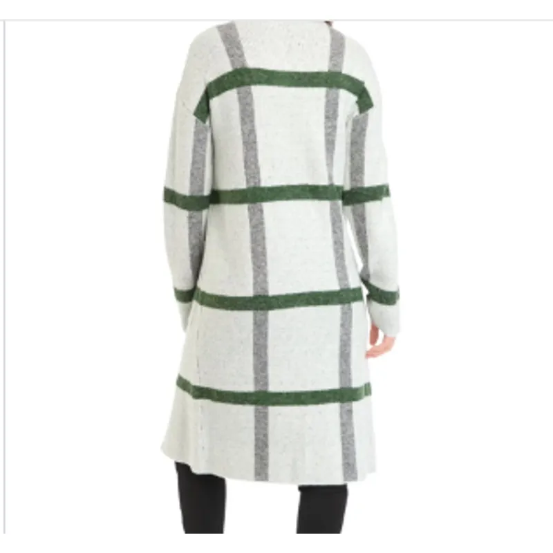 Cyrus NYC Sweater Coatigan Open Plaid SZ LG NWT Causal Luxury Comfort Wear - Image 3