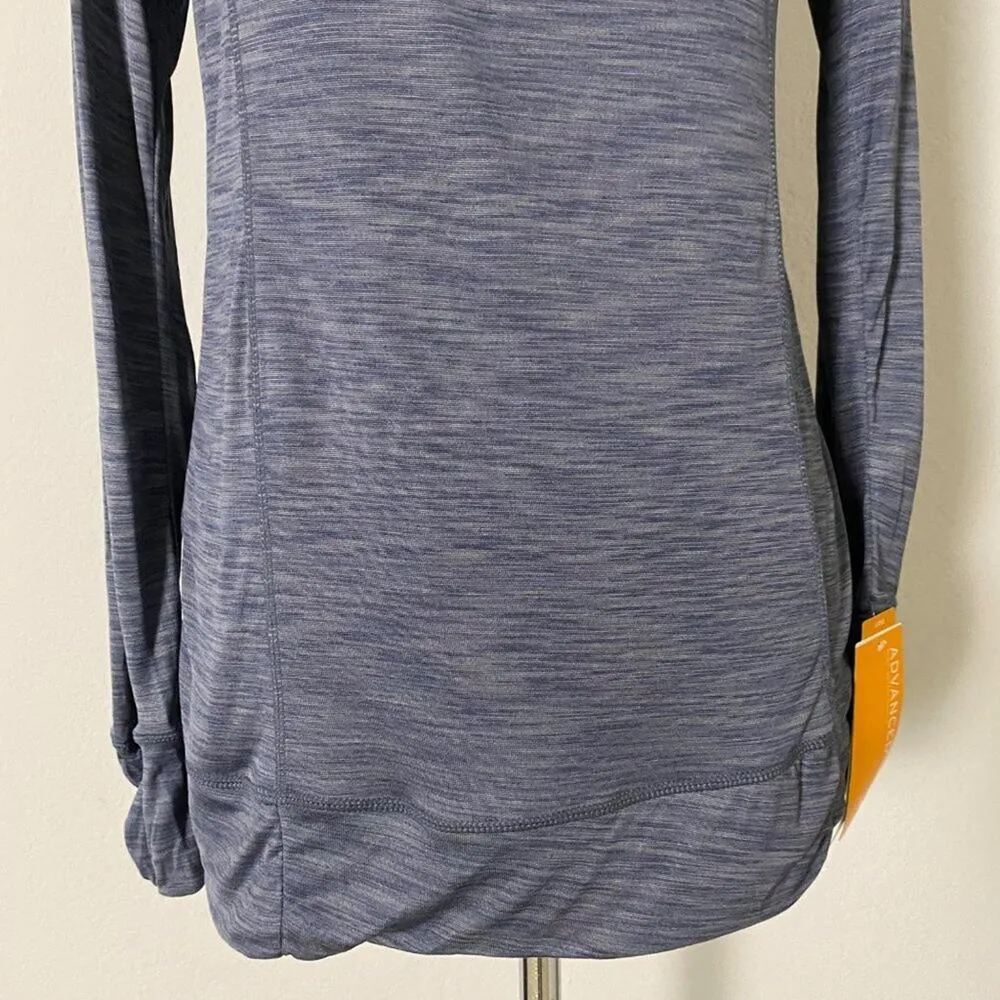 Champion sz S long sleeve hooded pull over‎ fitness top shirt NWT - Image 2