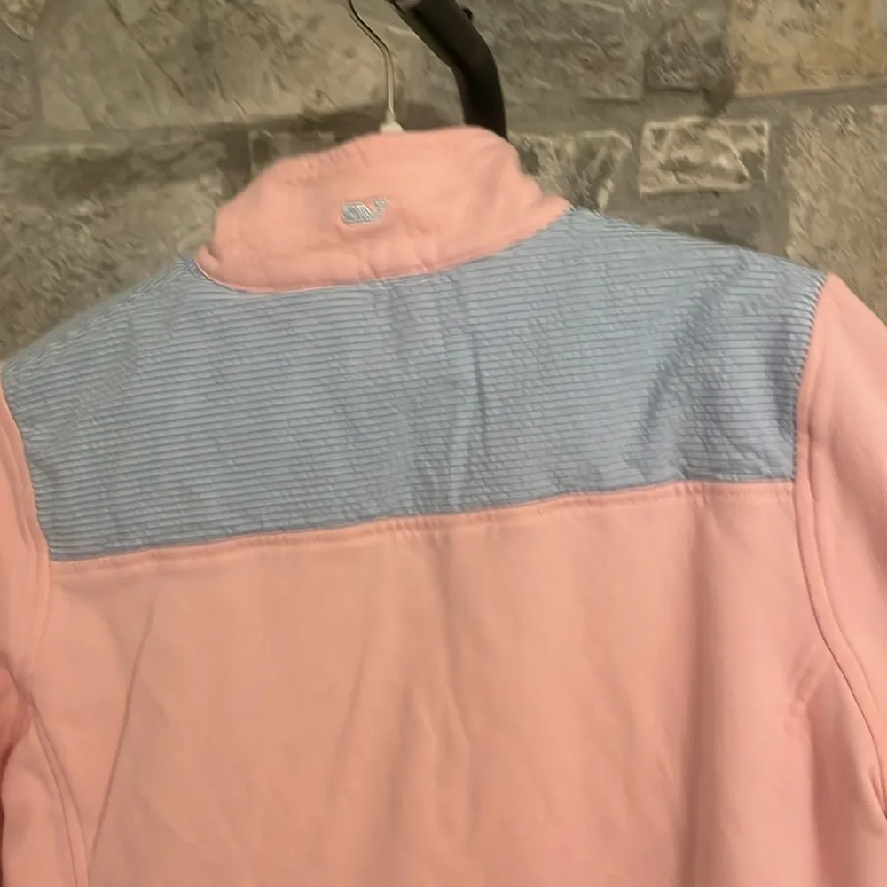Vineyard Vines EUC  Pink 3/4 Zip XS Cute! - Image 5