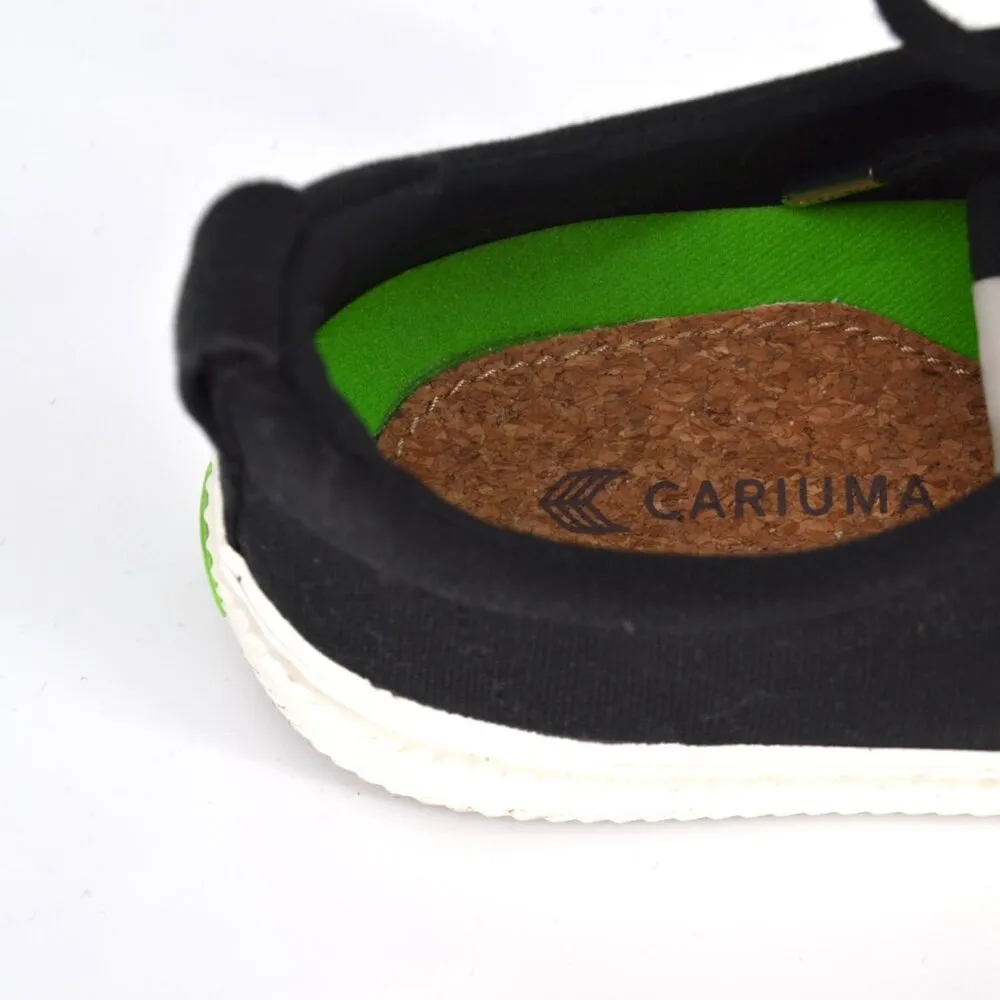 Cariuma OCA Low Canvas Sneakers Lace Up Organic Cotton in Black White Women's 8 - Image 8