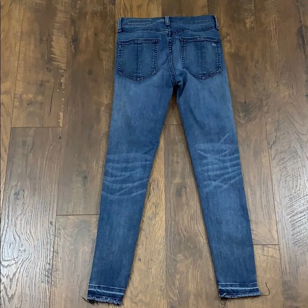 Rag & Bone High Rise Ankle Skinny Jeans In Alembic - Image 8