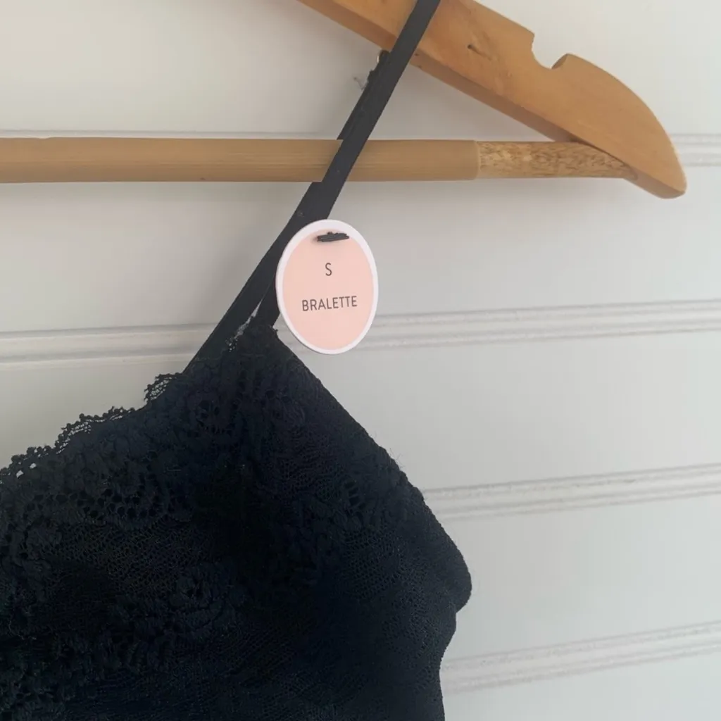 Forever 21 Lingerie Black Lace Bralette Size S NEW - Image 6