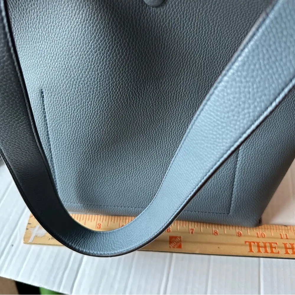 Sondra Roberts Gray Blue Modern Hand Bag Crossbody Tote - Image 7