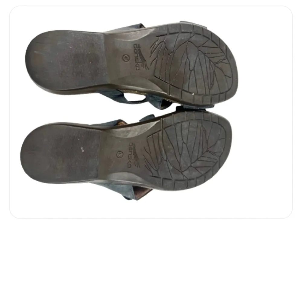 Dansko Black Leather Sandals with Buckles - Image 2