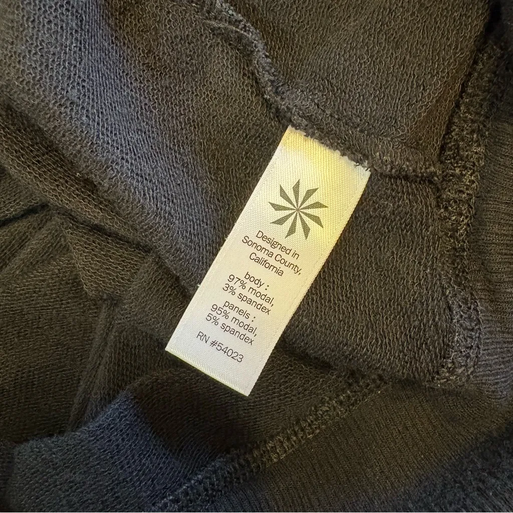 Athleta Criss Cross Black Sweater Dress Soft Jersey Stretch Long Sleeve XS Comfy - Image 7