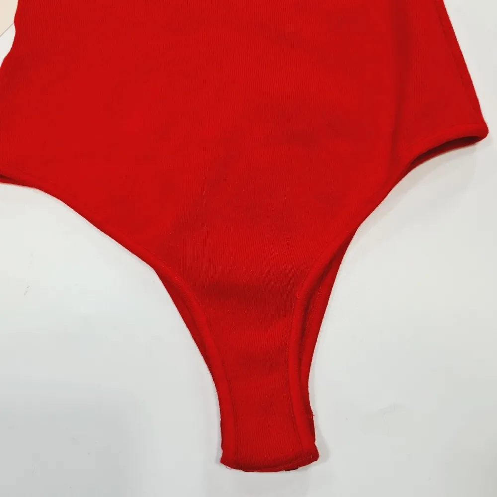 Superdown Reign Knit Bodysuit in Red - Image 9