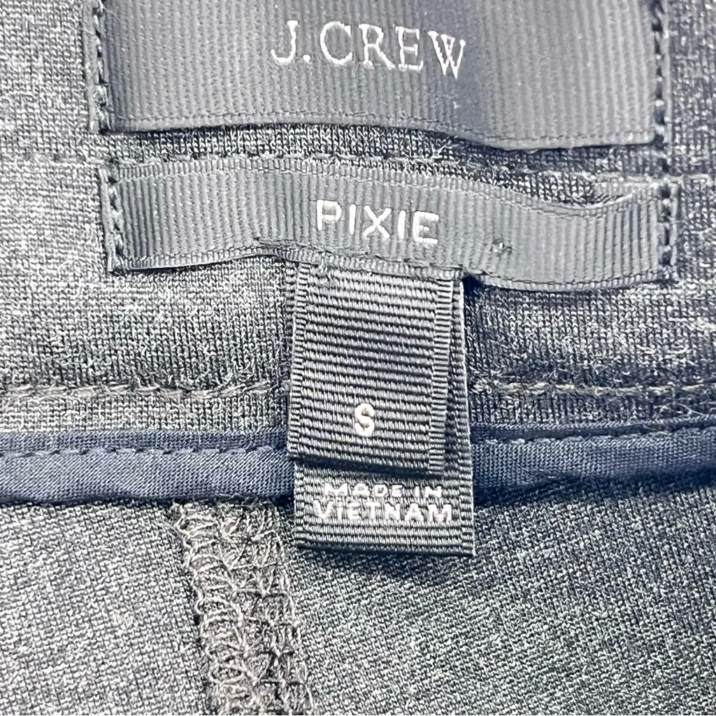 J. Crew Pixie Women’s Charcoal Gray Cigarette Pants w/Seams Down Back of Thighs - Image 9