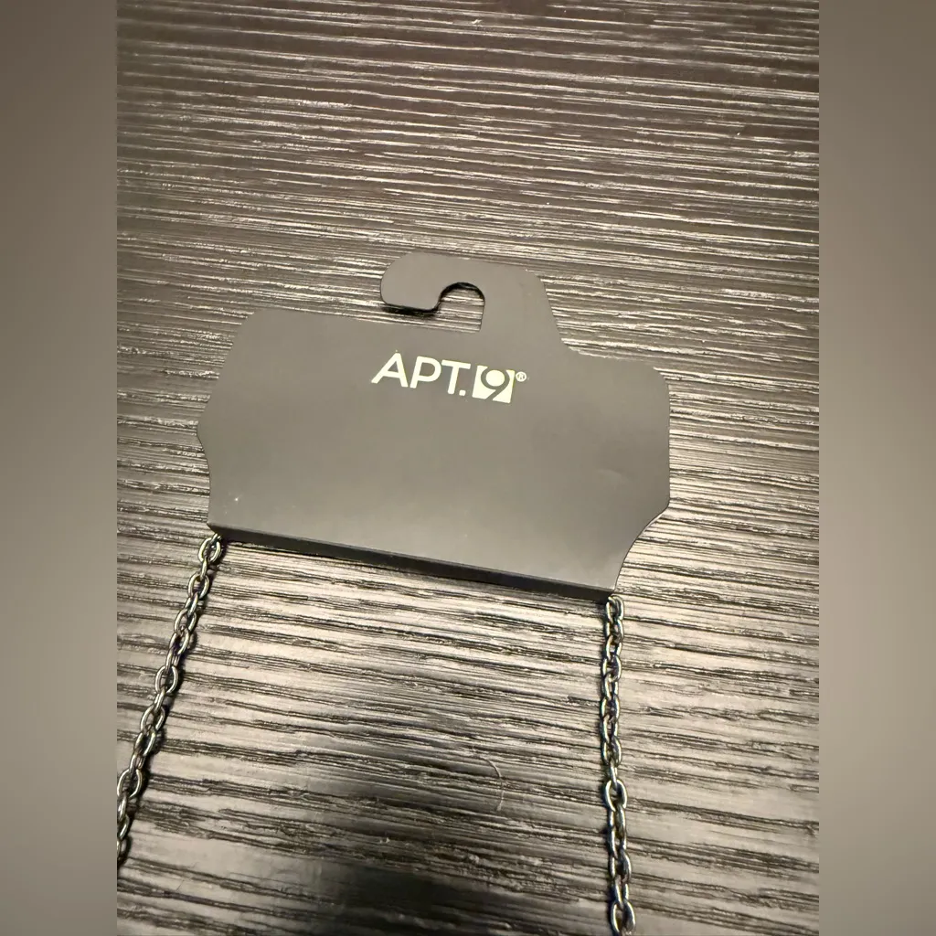 NWT Apt 9 Black Metal Floral Flower Bib Necklace Statement Necklace - Image 4