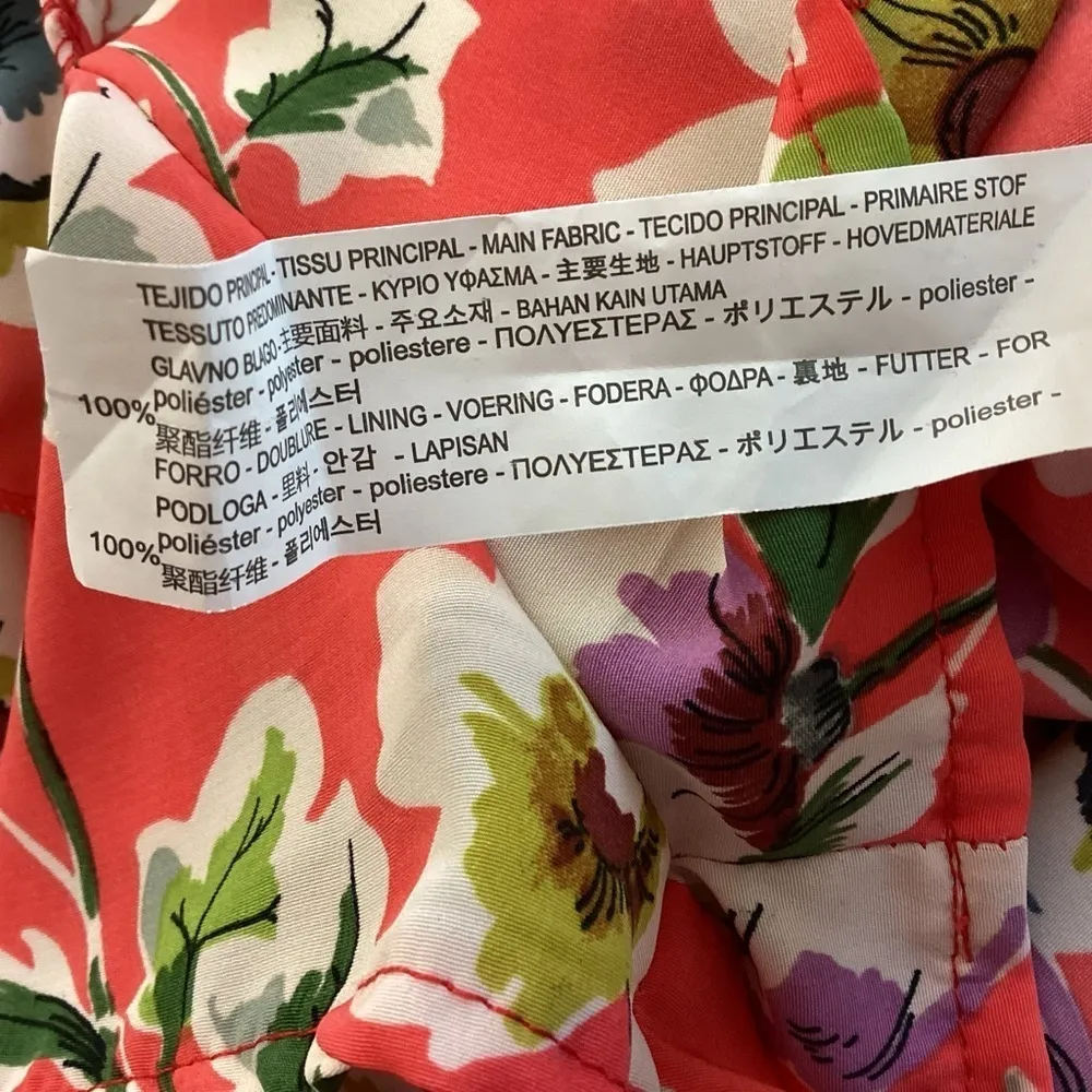 Zara Floral Wrap Romper Size XS - Image 8