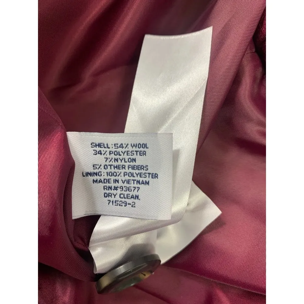 St. John's Bay Women's Burgundy Coat - Image 4