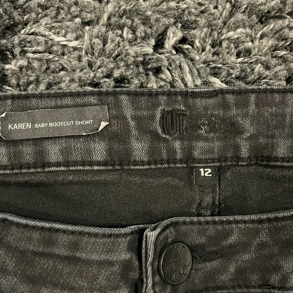 🌺KUT FROM THE CLOTH KAREN BABY BOOTCUT BLACK JEANS SIZE 12 🌺 - Image 4