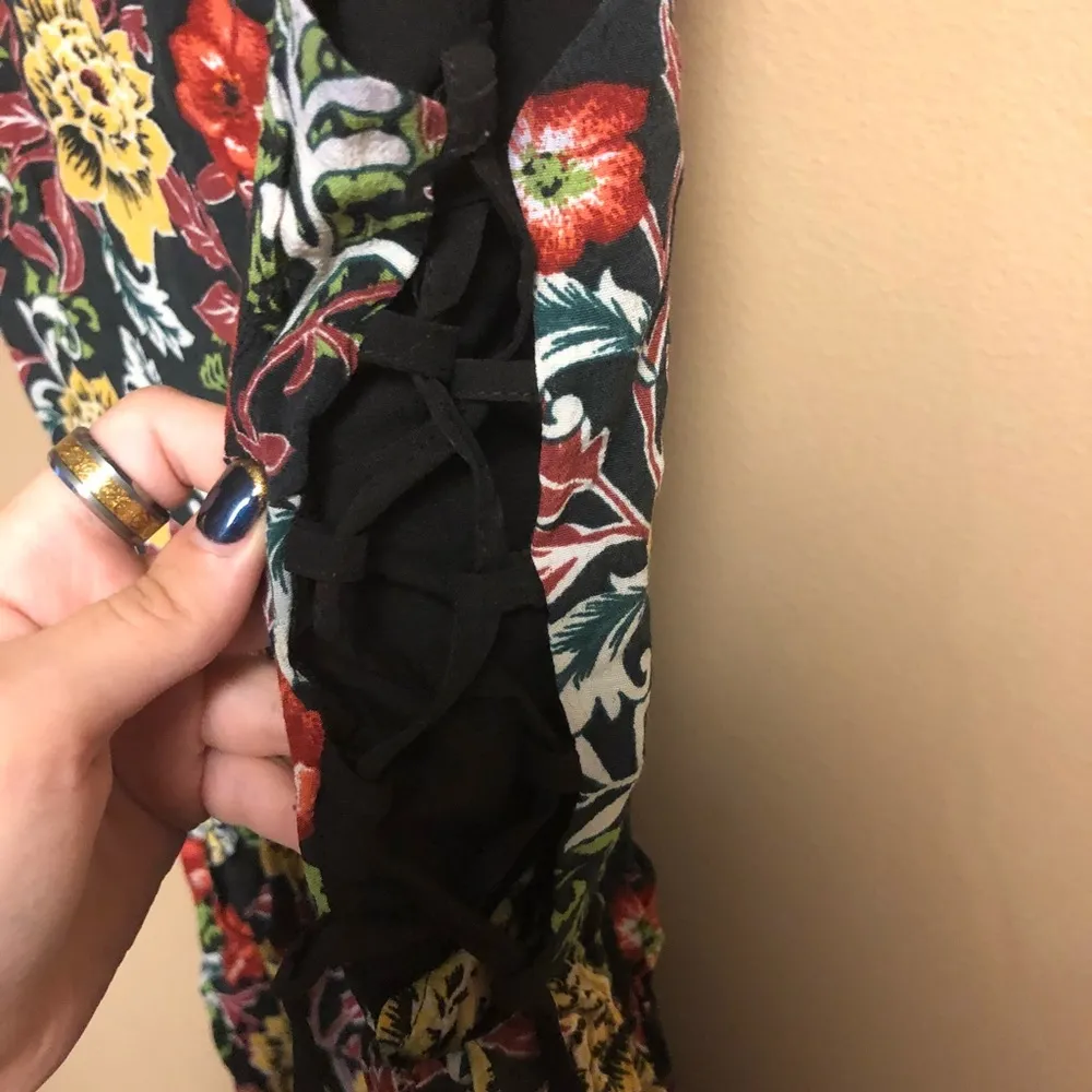 Floral Side Tie-Up Dress - Image 3