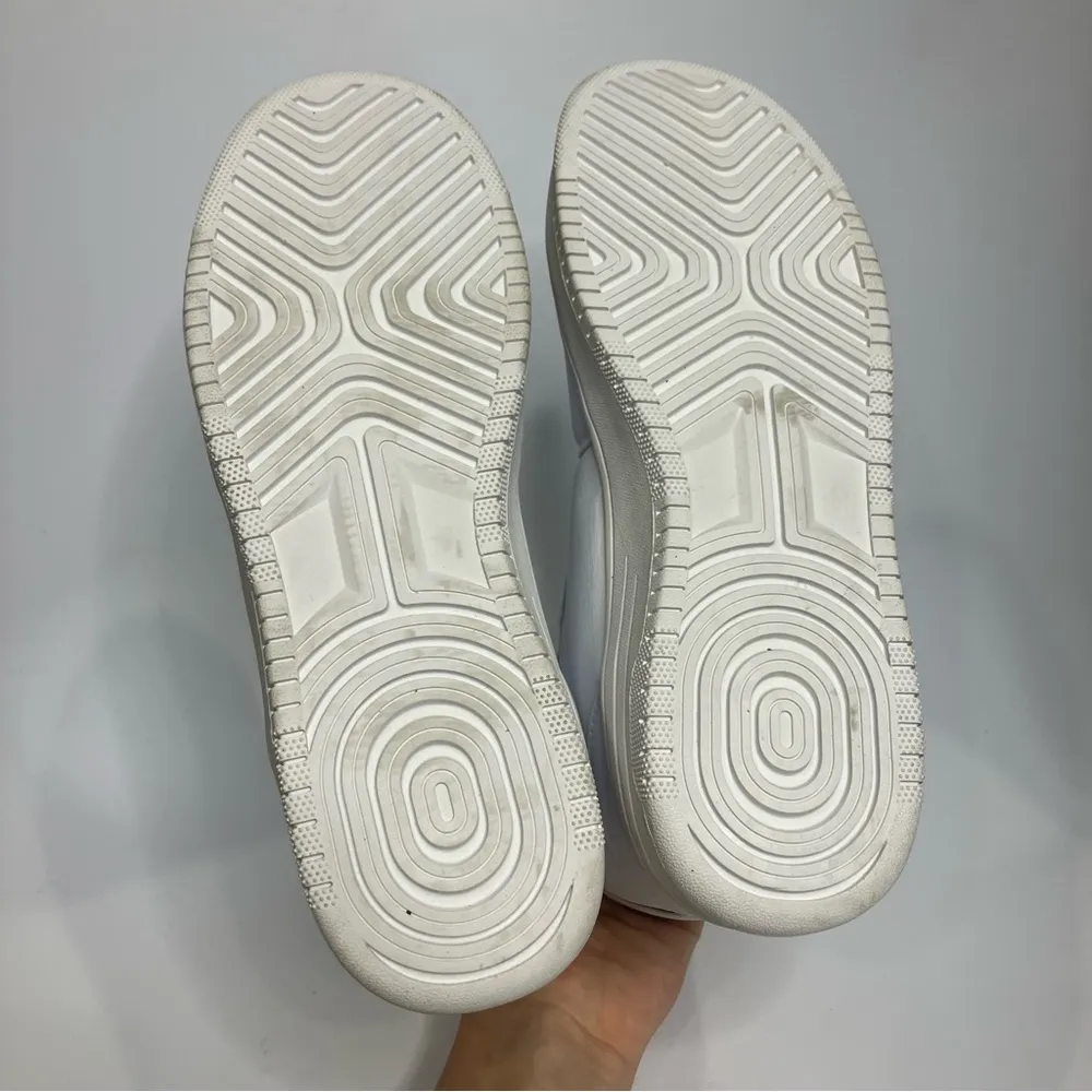 Fabletics hightop lifestyle sneakers all white‎ casual trendy women’s size 8.5 - Image 7