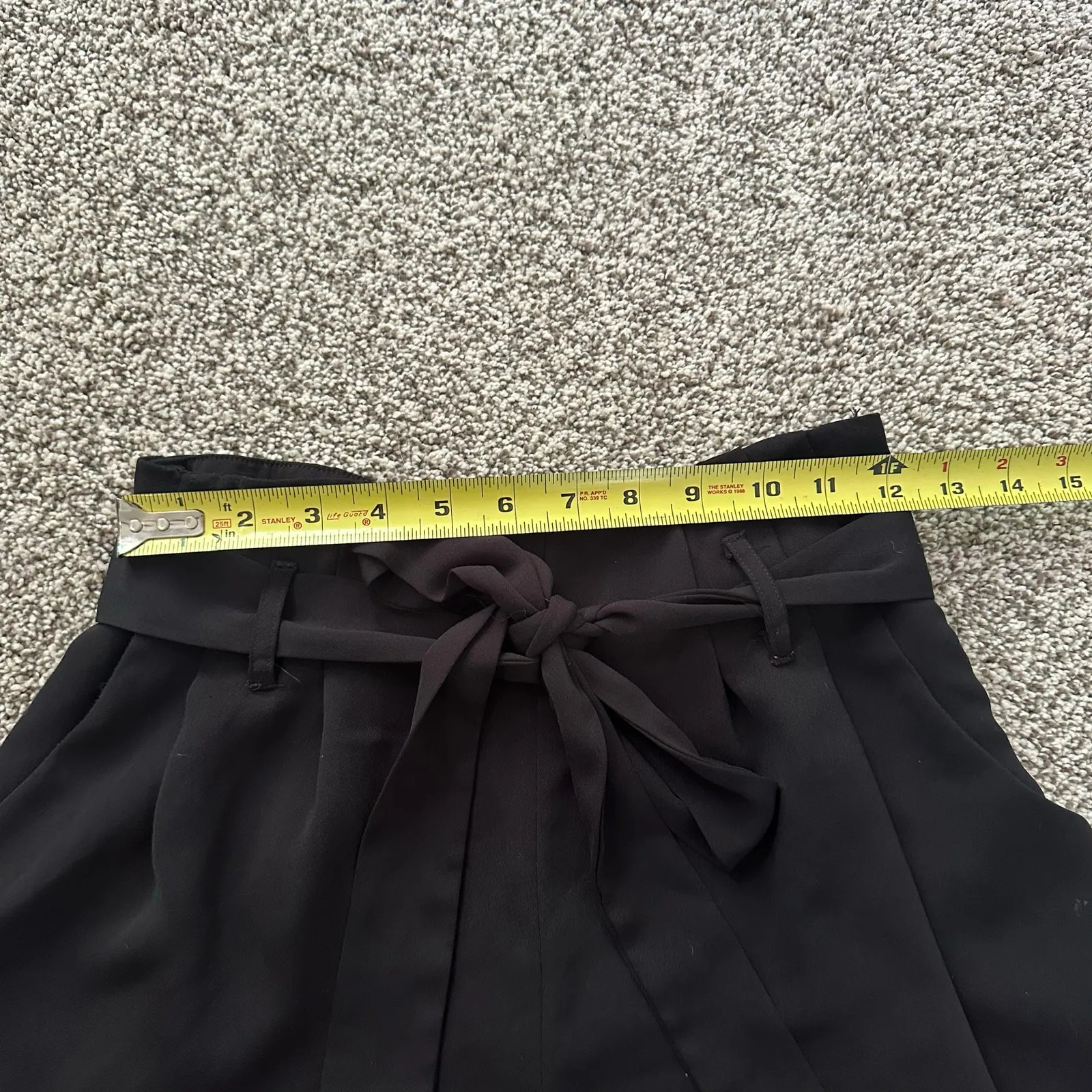 Lulu's black paperbag belted shorts size S - Image 8