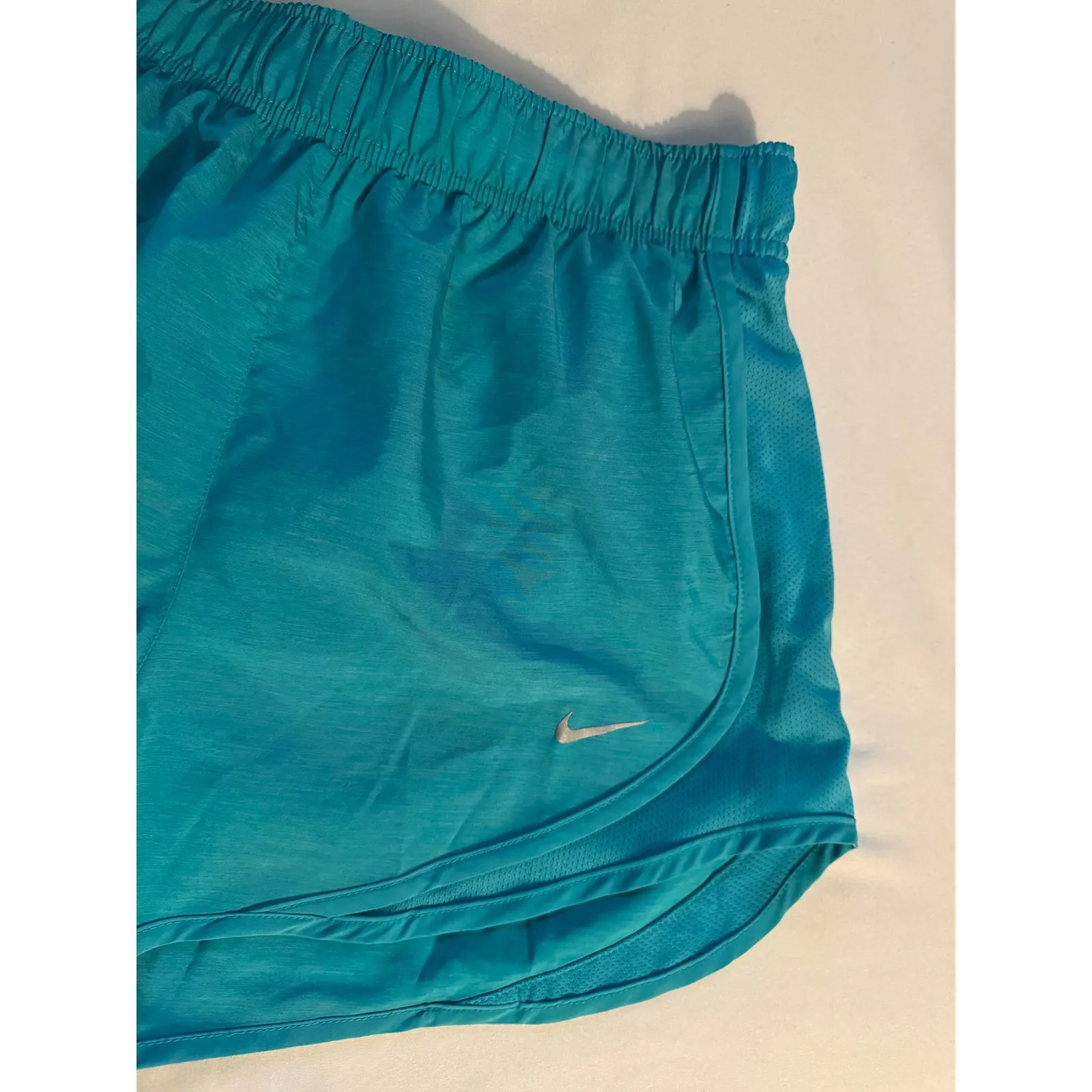 Nike Tempo Dri-FIT Mid-Rise Brief Lined Running Shorts Turquoise Blue Small NEW - Image 3