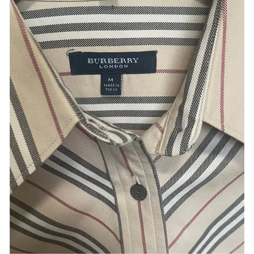 Burberry Classic Beige Striped Women's Blouse - Image 2