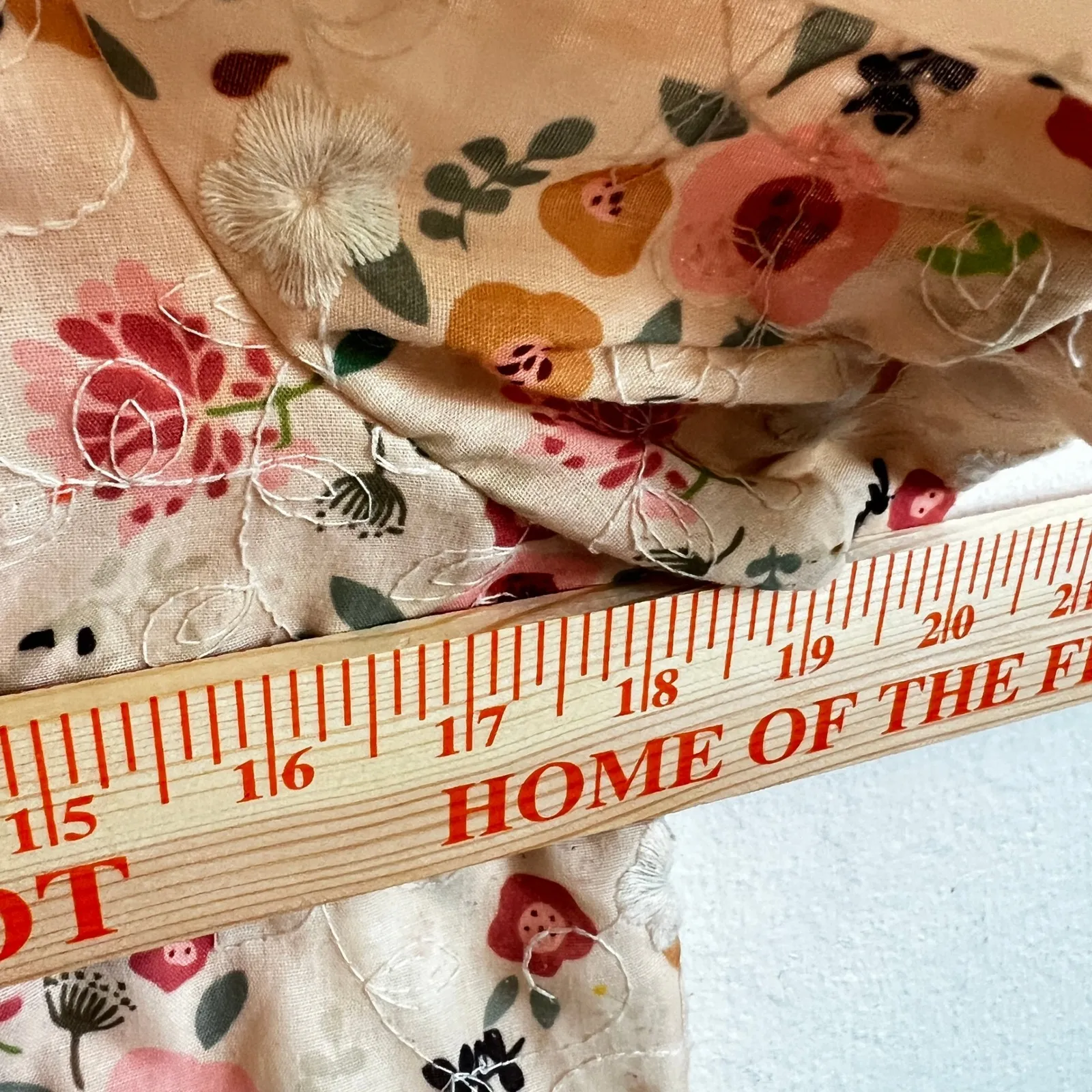 Floral Peter Pan Collar Button Up Top Coquette Cottagecore Retro Medium Yellow - Image 6