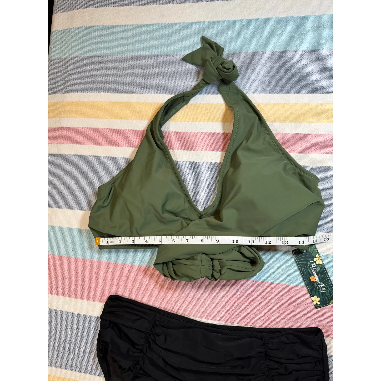Blooming Jelly Bikini Set Sz XL NWT | Criss Cross Top & High Waisted Bottom - Image 3