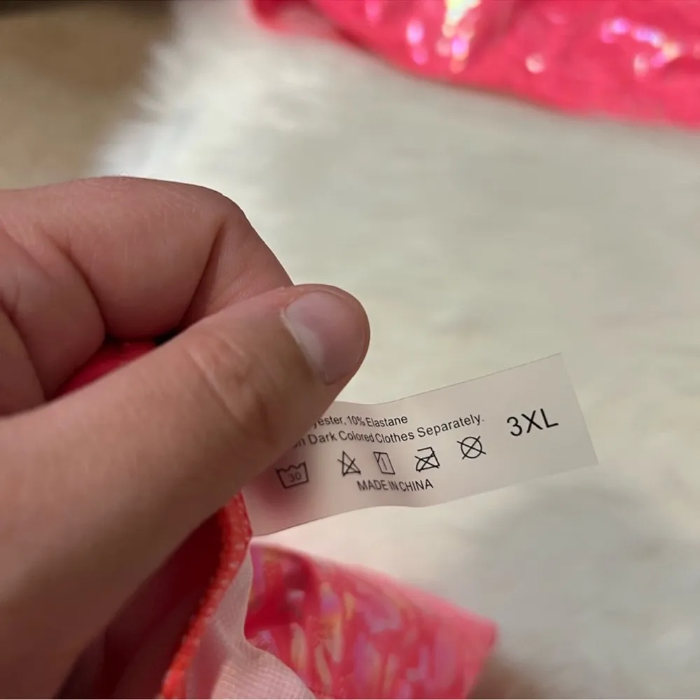 Shiny animal print 2-piece from SHEIN, size 3x - Image 2